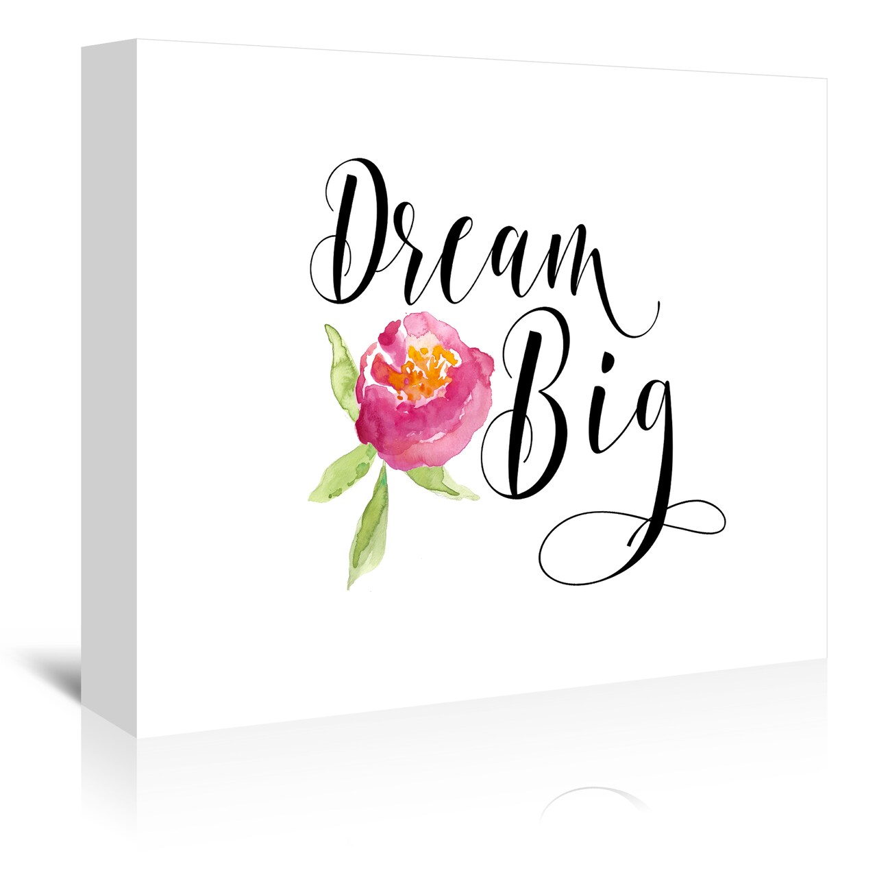 Dream Big Floral by Amy Brinkman  Gallery Wrapped Canvas - Americanflat